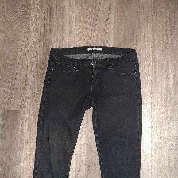 Black straight leg denim jeans 28 x 32 - Picture 3 of 5